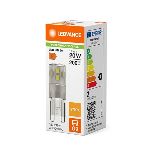 4099854248870 Ledvance LED PIN20 1.9W 827 CL G9 P Produktbild Additional View 3 L