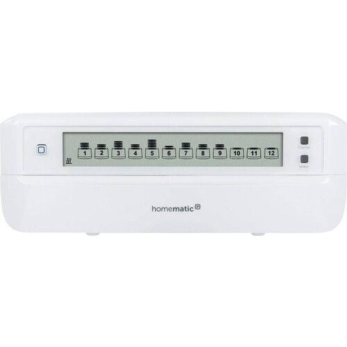 153621A0 EQ-3 Homematic Homematic IP Fußbodenheizungscontroller-12-fach, mot Produktbild Front View L