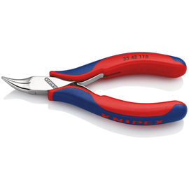 35 42 115 SB Knipex 35 42 115 SB Elektronik-Greifzange mit Mehrkomponent Produktbild front M