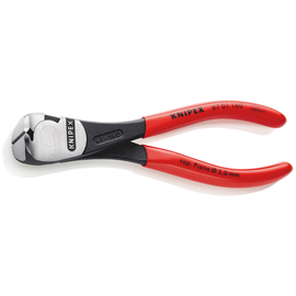 67 01 160 Knipex 67 01 160 Kraft- Vornschneider mit Kunststoff überzogen  Produktbild