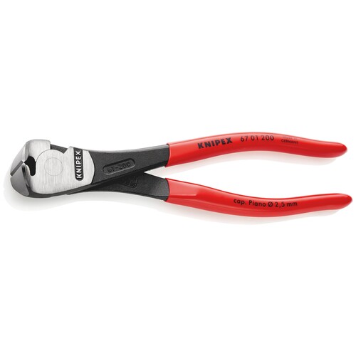 67 01 160 SB Knipex 67 01 160 SB Kraft- Vornschneider mit Kunststoff überzogen  Produktbild