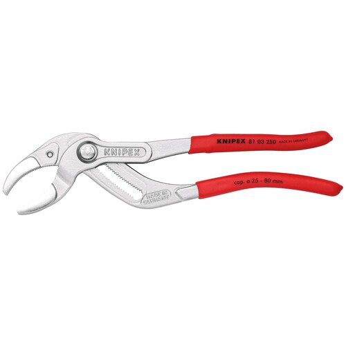 81 03 250 SB Knipex 81 03 250 SB Siphon- und Connectorenzange  SpeedGrip  mit ru Produktbild