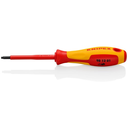 98 12 01 Knipex 98 12 01 Schraubendreher für Robertsonschrauben R1 isolierender  Produktbild Front View L