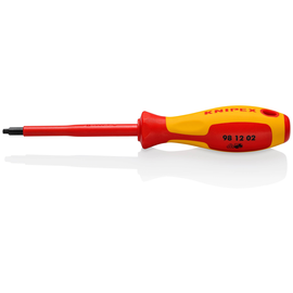 98 12 02 Knipex 98 12 02 Schraubendreher für Robertsonschrauben R2 isolierender Produktbild front M