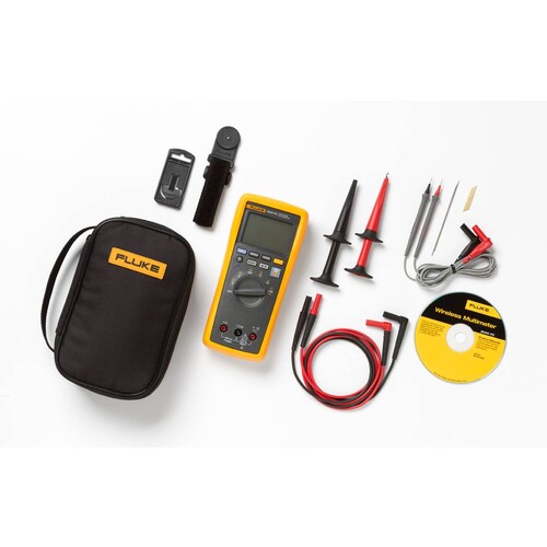 4699333 Fluke Wireless Digitalmultimeter mit strapazierfähigem Messleitungssatz Produktbild Front View L