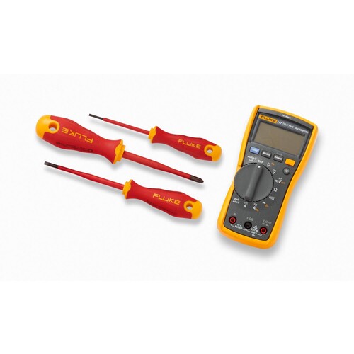 5133953 Fluke Elektriker-Multimeter Fluke 117 + SLS3 + ISLS5 + IPHS2 Produktbild Front View L