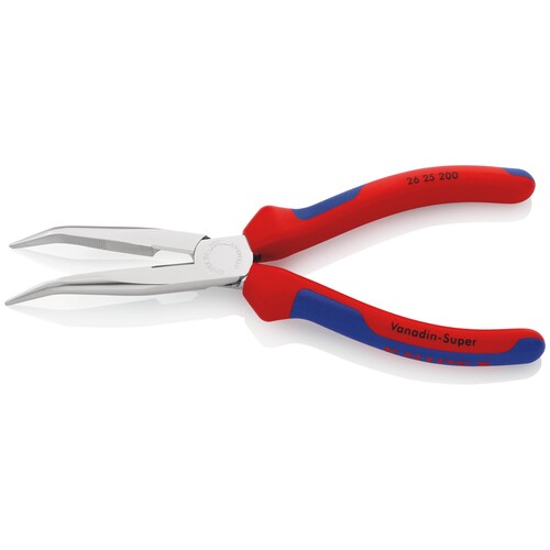 2625200 KNIPEX FLACHRUNDZANGE M.SCHNEIDE LANG GEBOGEN 200MM Produktbild Additional View 7 L