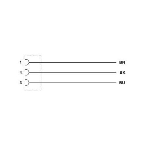 1669712 Phönix SAC-3P- 1,5-PUR/M8 FS Sensor-/Aktorkabel halogenfrei sw-grau Produktbild Additional View 3 L