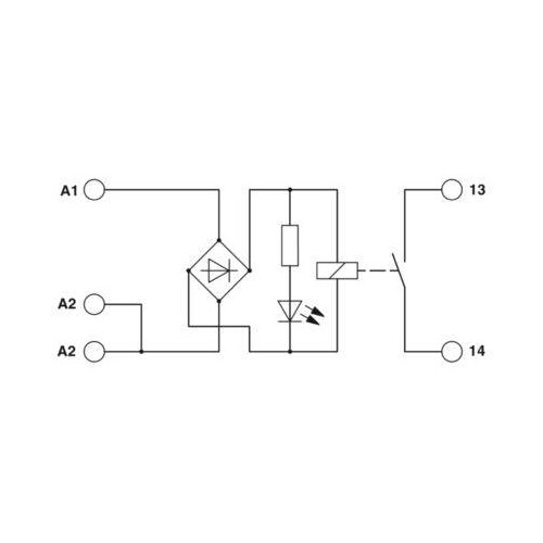 2941154 Phoenix DEK-REL- 24/O/1 Relais- Klemme 24V AC/DC 1S Produktbild Additional View 3 L