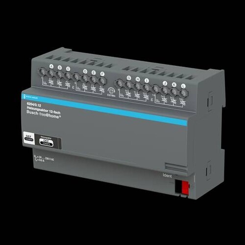6254/0.12 Busch-Jaeger Heizungsaktor 12-fach, 230V, REG free@home® Produktbild Additional View 2 L
