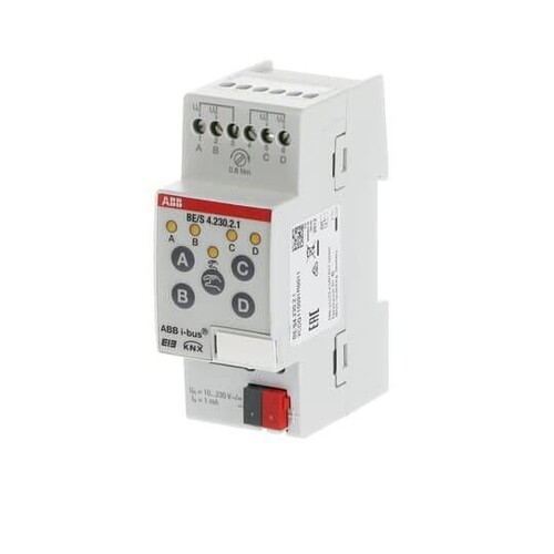 BE/S 4.230.2.1 STOTZ Binäreingang 4-fach 10-230V AC/DC REG Produktbild Additional View 2 L