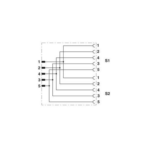 1514029 PHOENIX SAC-5P-M12Y/2XM12FS VP S Y-Verteiler 5-pol. M12 gerade/gerade Produktbild Additional View 3 L