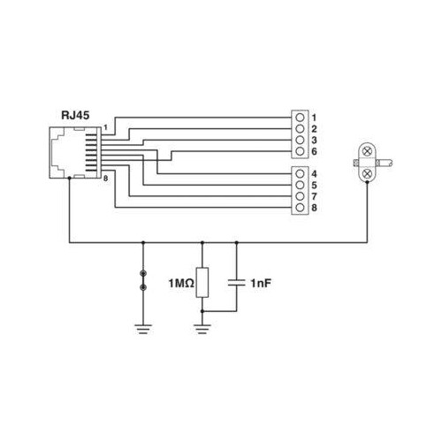 2901643 PHOENIX FL-PP-RJ45-SC Patch- panel 1xRJ45 Buchse auf 8 Schraubklemmen Produktbild Additional View 3 L