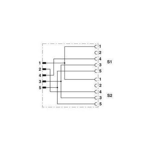 1683455 PHOENIX Y-Verteiler  3-polig +PE gerader Stecker M12 auf 2 x gerade Buchs Produktbild Additional View 3 L