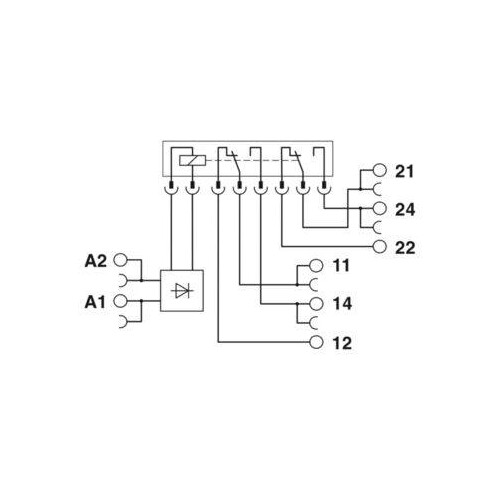 2967060 PHOENIX PLC-RSC-24DC/21-21 Interface-Relais 2 W 24V/DC Produktbild Additional View 3 L