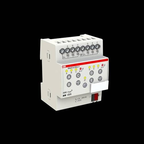 VAA/S 6.230.2.1 ABB KNX Ventilantrieb- Aktor 6-Fach 230 V REG Produktbild Additional View 2 L