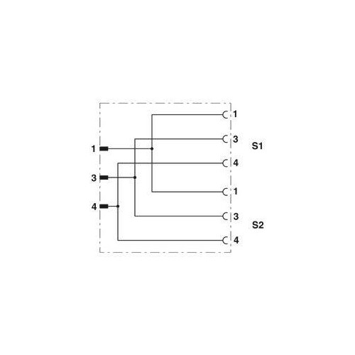 1696222 Phoenix Y-Verteiler SAC-3P-M 8Y/2XM 8FS VP Produktbild Additional View 3 L