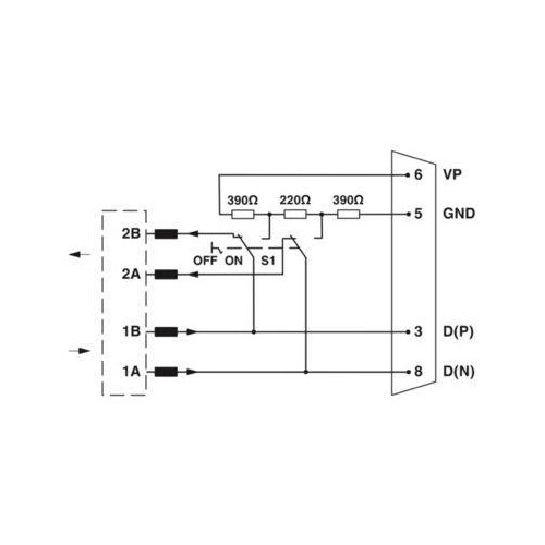 2708245 PHOENIX D-Sub-Busstecker 9pol. Stiftausf. Produktbild Additional View 3 L