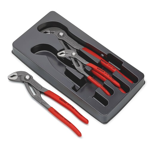 002009V02 Knipex Cobra-Paket 3-tlg. Wasserpumpenzangen 180, 250, 300mm Produktbild Additional View 3 L