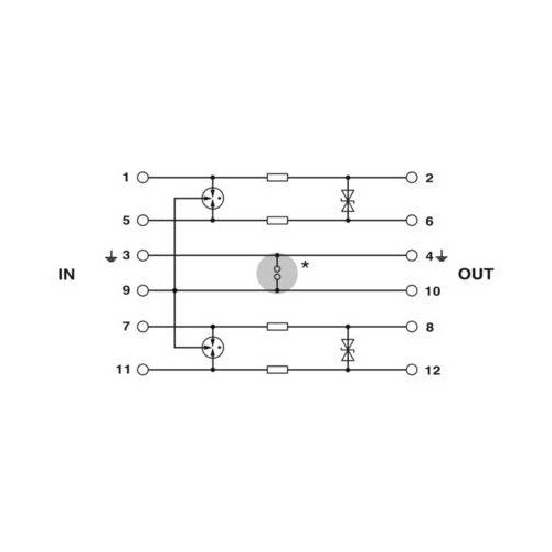 2838228 Phoenix Überspannungsschutz Stecker PT 2X2-24DC-ST  24 V DC Produktbild Additional View 3 L