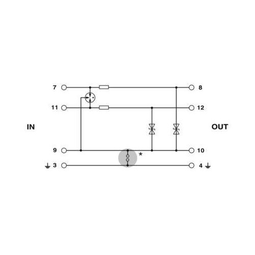 2856087 Phoenix Überspannungsschutz Stecker PT 2X1-24DC-ST  24VDC Produktbild Additional View 3 L