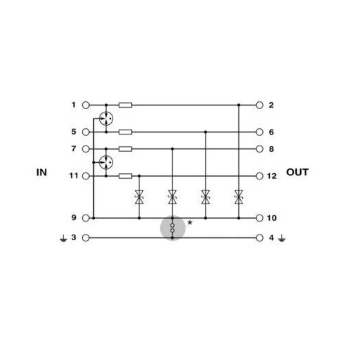 2838322 PHOENIX PT 4X1-24DC-ST Überspannungsschutz-Stecker Produktbild Additional View 3 L