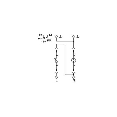 2800186 PHOENIX VAL-MS-T1/T2 335/12.5/ 1+1-FM Überspannungsableiter Produktbild Additional View 3 L