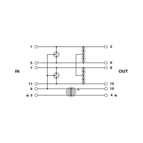 2839240 Phoenix Überspannungsschutz Stecker PT 4-24DC-ST Produktbild Additional View 3 L