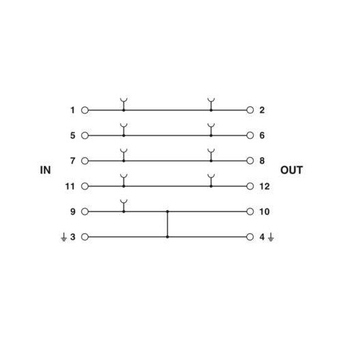 2839402 Phoenix Überspannungsschutz Basiselement PT 4-BE Produktbild Additional View 3 L