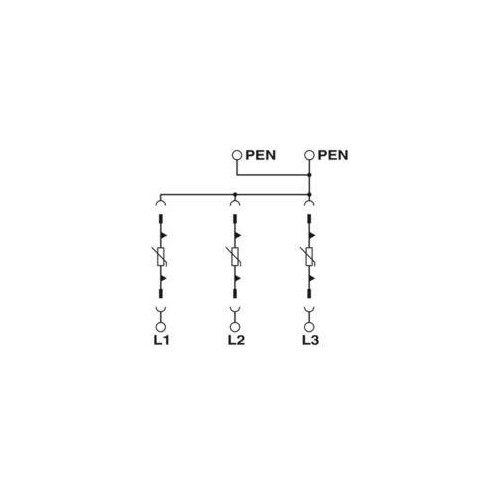 2800189 Phoenix Überspannungsableiter 4p VAL-MS-T1/T2 335/12,5/3+0 Produktbild Additional View 3 L