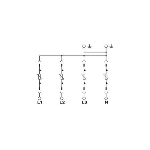 2800645 Phoenix Überspannungsableiter VAL-MS-T1/T2 335/12,5/4+0 Produktbild Additional View 3 L