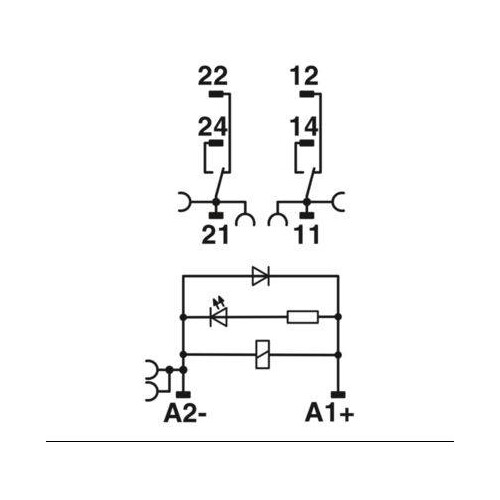 2903334 Phoenix Relais  24VDC RIF-1RPT-LDP-24DC/2x21 Produktbild Additional View 3 L