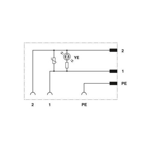 1452217 Phoenix SACC-VB-3CON-M16/B-1L-SV 110V Produktbild Additional View 2 L