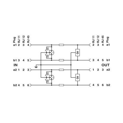 2882925 Phönix DTTELERJ45 Überspannungs- ableiter für Telekommunikationsschnittst Produktbild Additional View 3 L