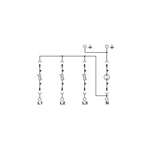 2800184 PHÖNIX VAL-MS-T1/T2 335/12.5/3+1 Blitzstrom- / Überspannungsableiter Typ Produktbild Additional View 3 L