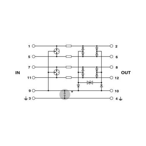 2838775 PHOENIX PT 5-HF-12 DC-ST Überspannungsschutz-Stecker Produktbild Additional View 3 L