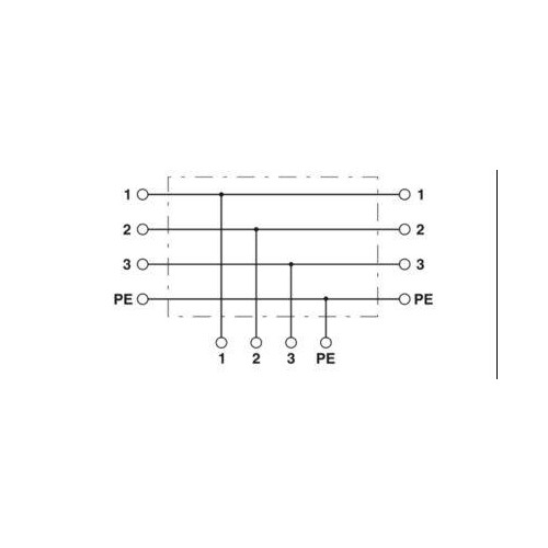 1414709 Phoenix QPD T 3PE1,5 2X8-13 BK Produktbild Additional View 2 L