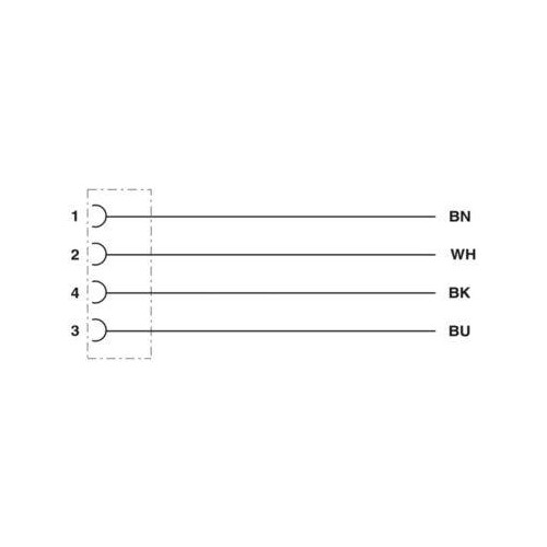 1515112 Phoenix SAC-4P-20,0-PUR/M12FS SH Sensor-/Aktorkabel, 4-polig, PUR M12 20m Produktbild Additional View 3 L