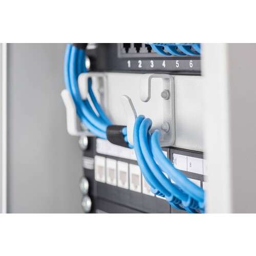 DN-91608S Digitus CAT.6  Patchpanel, 8xRJ45 STP 10 1HE, RAL9005, STP Produktbild Additional View 5 L