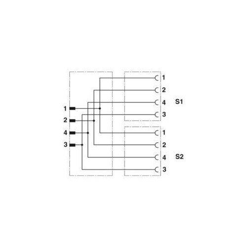 1510722 Phoenix Sensor/Aktor-Kabel SAC-4P-M12Y/2x0,3-PUR/M12FS Produktbild Additional View 3 L