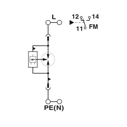 2905987 Phoenix FLT-SEC-P-T1-1C-440/35- FM Produktbild Additional View 2 L