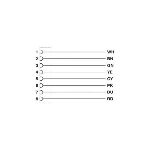 1522639 Phoenix Aktorkabel M12 8P Buchse gewinkelt,3M Produktbild Additional View 3 L