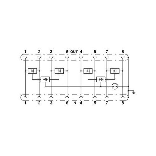 2800723 Phönix D-LAN-CAT.5-FP Überspannungsableiter für RJ45 Produktbild Additional View 3 L