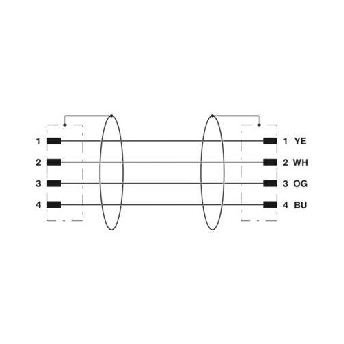 1524365 Phoenix M12 Stecker D-kodiert SAC-4P-M12MSD/ 1,0-933/M12MSD Produktbild Additional View 3 L