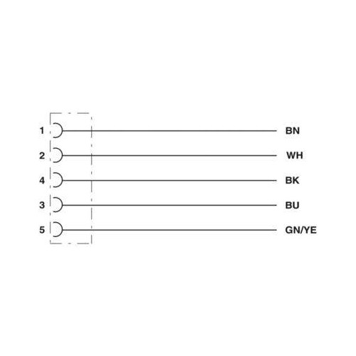 1694541 Phoenix SAC 5P 10,0 PUR/M12FR Sensor-/Aktor-Kabel Produktbild Additional View 3 L