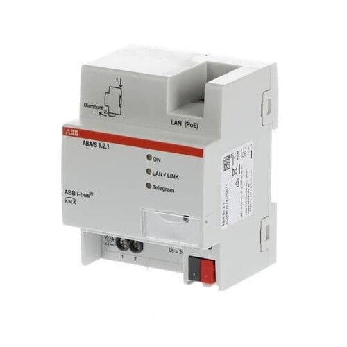 ABA/S 1.2.1 ABB KNX Logik Controller grafischer Editor, LAN, REG 4TE Produktbild Additional View 2 L