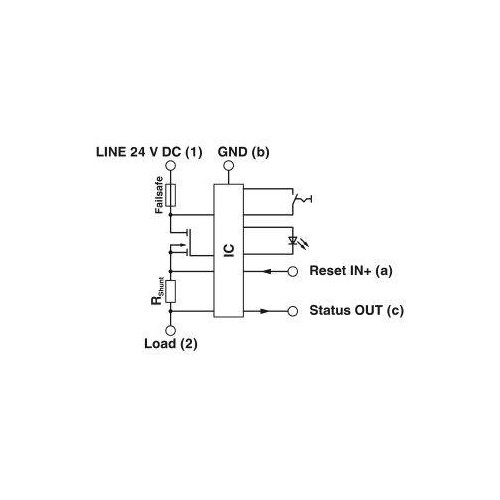 2800908 Phoenix CB E1 24DC/1A S R P Elektronischer Geräteschutzschalter Produktbild Additional View 3 L