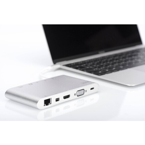 DA-70861 Digitus Docking Station, USB C HDMI/MiniDP/VGA/USB/RJ45 Produktbild Additional View 5 L