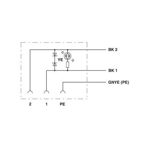 1435247 Phoenix SAC 3P  3,0 PUR/BI 1L Z Sensor-/Aktor-Kabel Produktbild Additional View 3 L