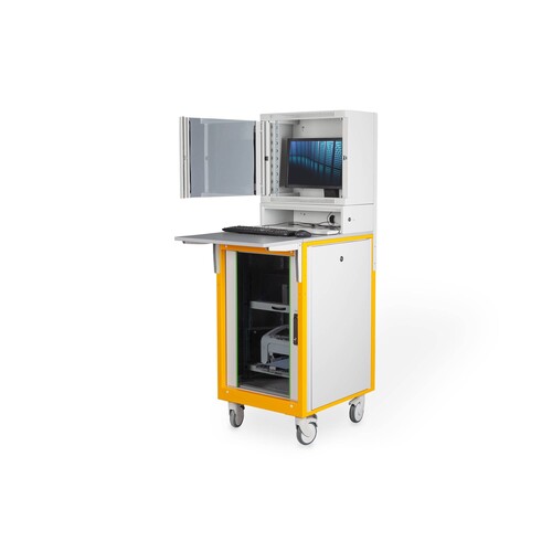 DN-39004 Digitus Mobile Arbeitsstation mit integriertem Netzwerkschrank Produktbild Additional View 5 L